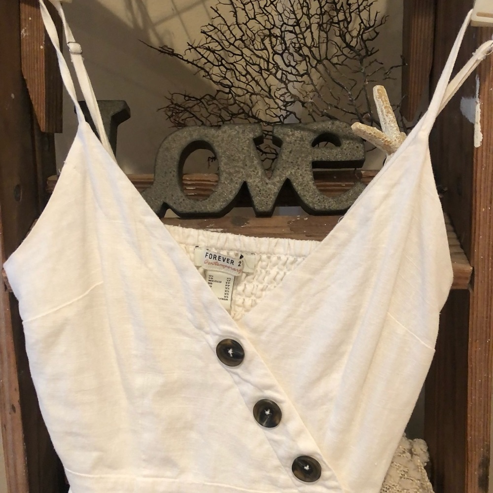 Adorable White Linen Dress🤍🤍 - Picture 2 of 7